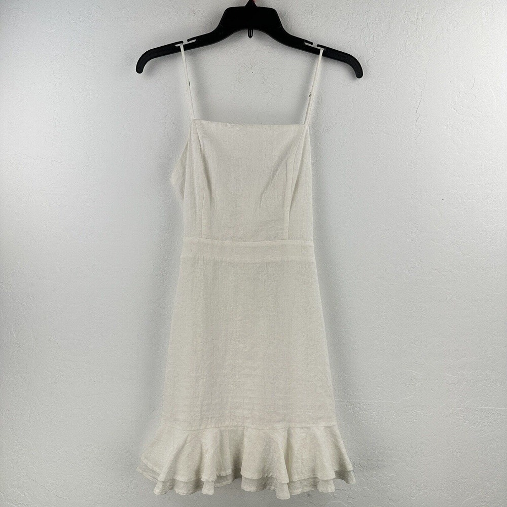 ALTAR'D STATE Mini‎ Dress Spaghetti Strap Flounce Skirt Ruffle Zip Tie M